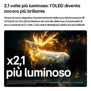 2,1 volte più luminoso TV OLED48G6S 2026